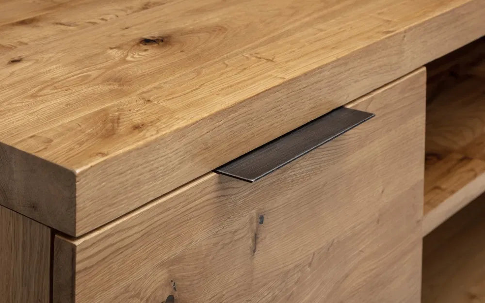Alberta Natural Oak Wood TV Unit